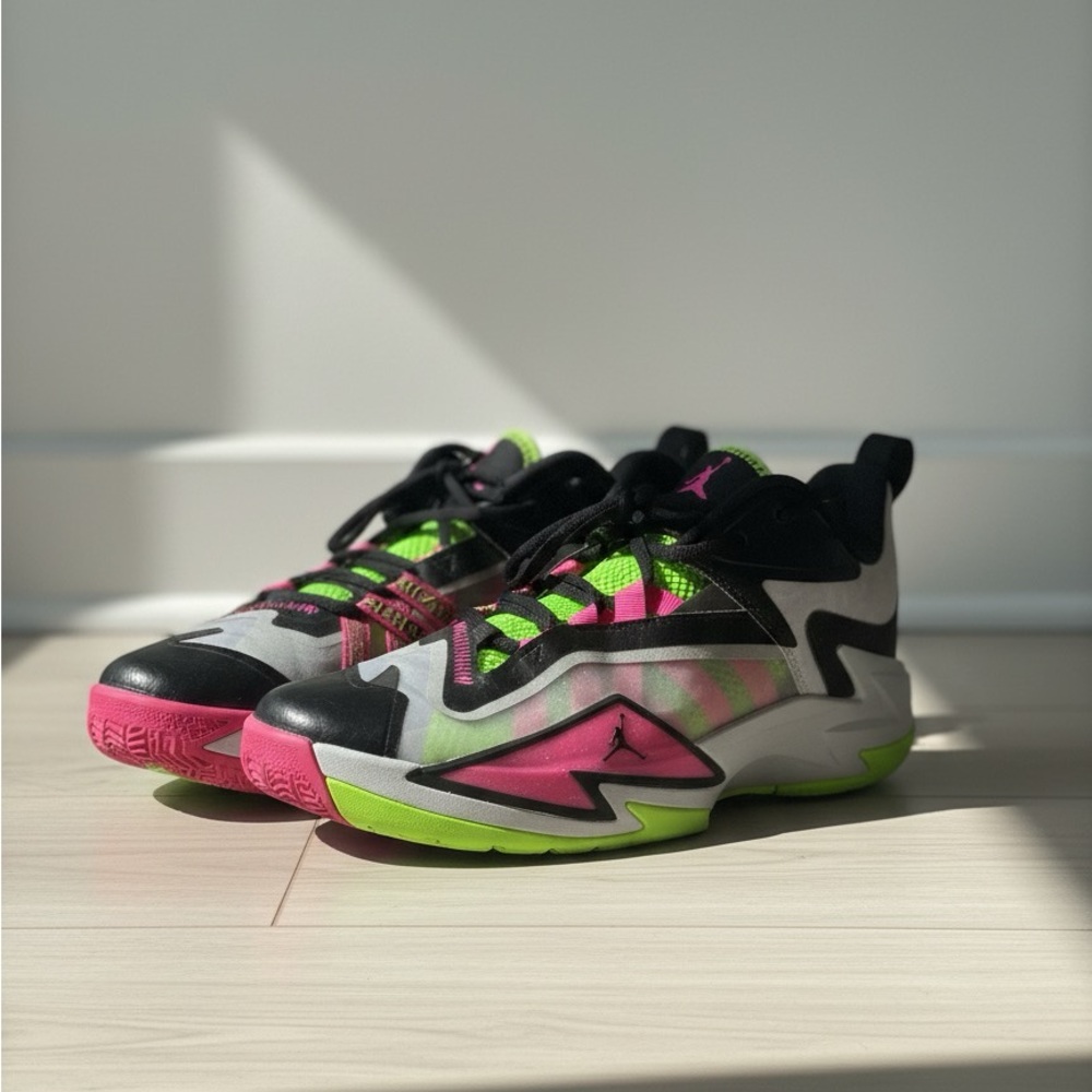 Jordan Kids Sneakers - Black, Pink, Green